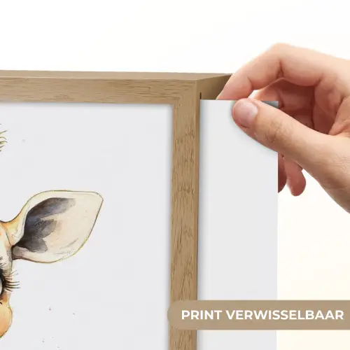 Giraffe - Roze - Kauwgom Light Box met batterij (Wandlamp kind) middel -USP_websiteprintNL