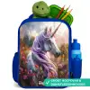 Lavendel lentehoorn Kinderrugzak - Blauw middel -inhoud_NL