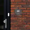 Grijs - Modern Naambord Organisch middel -sfeer1