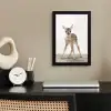 Hert - Baby hert - Dieren - Meisjes - Jongens - Kinderen fotolijst zwart zonder passe partout klein -sfeer1