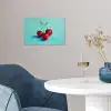 Kersen - Rood - Drie - Geverfd poster papier klein -sfeer3