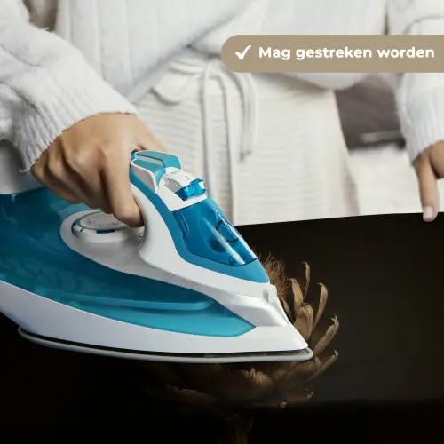 Donkerbruin - Bloem - Textuur - Artisjok Wandkleed katoen klein -sfeer9