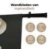 Vrouw - Beige - hoed Wandkleed katoen klein -sfeer2