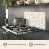 Sierlijk - Bloemen - Beige keuken achterwand spatscherm klein 900 -usp_NL