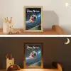 Neon - Net - Voetbal - Kleurrijk Light Box met kabel (Kinderlampje) klein -sfeer3_kind