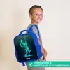 Digitale tennisspeler in futuristische stijl Kinderrugzak - Blauw middel -sfeer3_NL