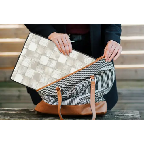 Tegel - Patroon - Verweerd laptophoes neopreen klein 279 -tas