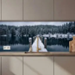 Steiger - Meer - Sneeuw - Bergen - Rustgevend keuken achterwand 2 middel zz_3dshopping