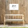 Zomer, zon, wijn & kletsen - Quotes - Tekst - Wijn - Zomer Tuinposter op houten frame 2 cm dik klein -sfeer4