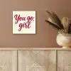 you go girl - Rood - Wit aluminium wit klein -sfeer4