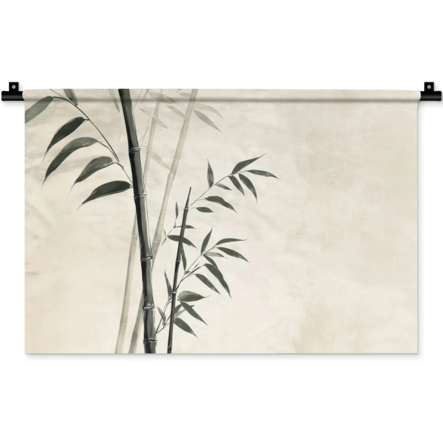 Japandi - Bamboe - Beige Wandkleed katoen klein -zz3d