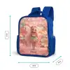 Bloemenfee in roze sprookjeswereld Kinderrugzak - Blauw middel -productfoto_formaten