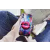 Graffiti - Lippen - Felroze - Geschilderd Telefoonhoesje iPhone 11 klein -hand11
