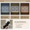Bladvormen - Blauw - Patroon - Wit Light Box met batterij (Wandlamp) middel 907 -USP_lichtkleurNL
