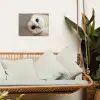 Uil - Bruin - Wit tuinposter los doek klein -sfeer7