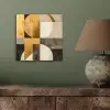 Abstract - Goud - Grijs - Vormen - Geometrisch aluminium wit klein -sfeer2