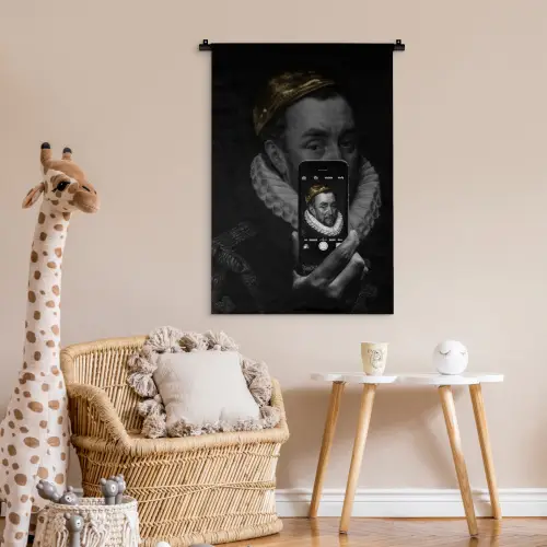 Willem van Oranje - Adriaen Thomasz - Smartphone Wandkleed katoen klein -wsfeer5_kind