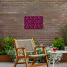 Bladeren - Patroon - Burgundy Tuinposter op houten frame 2 cm dik klein 845 -sfeer3