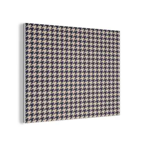 Plaid - Patroon - Ruit - Donkerblauw PET vilt klein 837 -3d