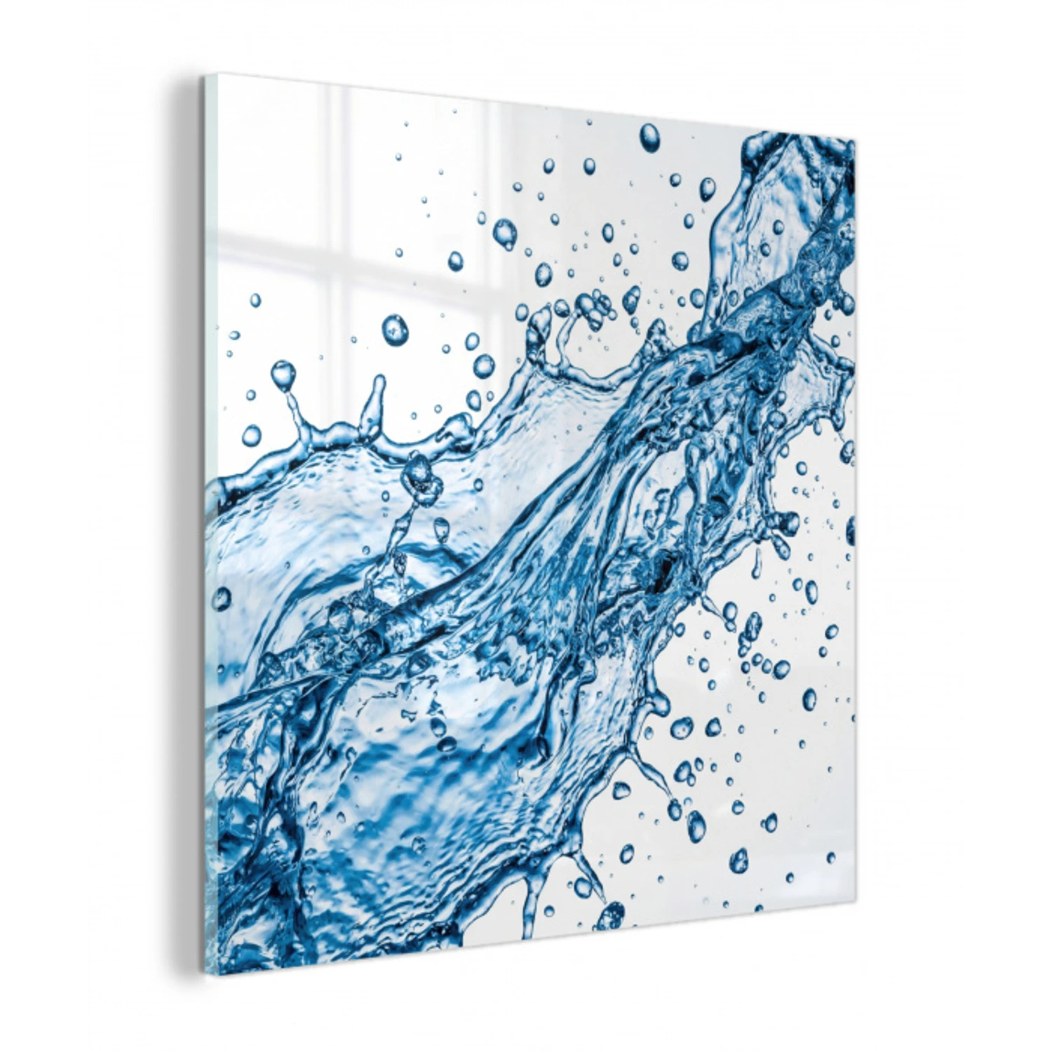 Spash - Water - Blauw plexiglas 5mm klein -z3d