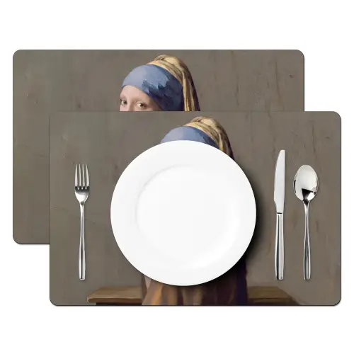 Klassiek - Humor - Kleurrijk Placemat vinyl groot -zzsfeer2_Kitchenyeah-website