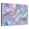 Golvend - Pasteltinten - Glanzend - Stof Textielframe zwart klein -3d