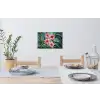 Bloemen - Roze - Glasmozaïek Muursticker klein -eettafel