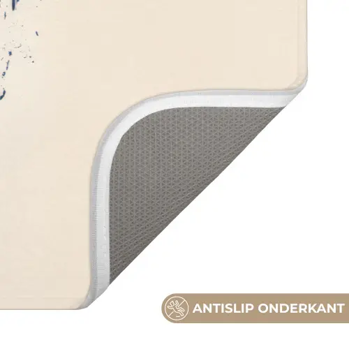 Walvissen - Spetters - Cirkel - Donkerblauw Badmat klein -USP_AntislipNL