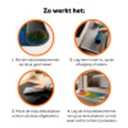 Veren - Ara - Kleurrijk Inductie beschermer vinyl 3mm klein -zzzzzzz-td-werking