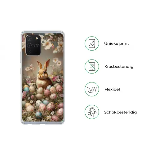 Paashaas - Lente - Paaseieren Telefoonhoesje Samsung Galaxy S10 Lite klein -specsS10Lite