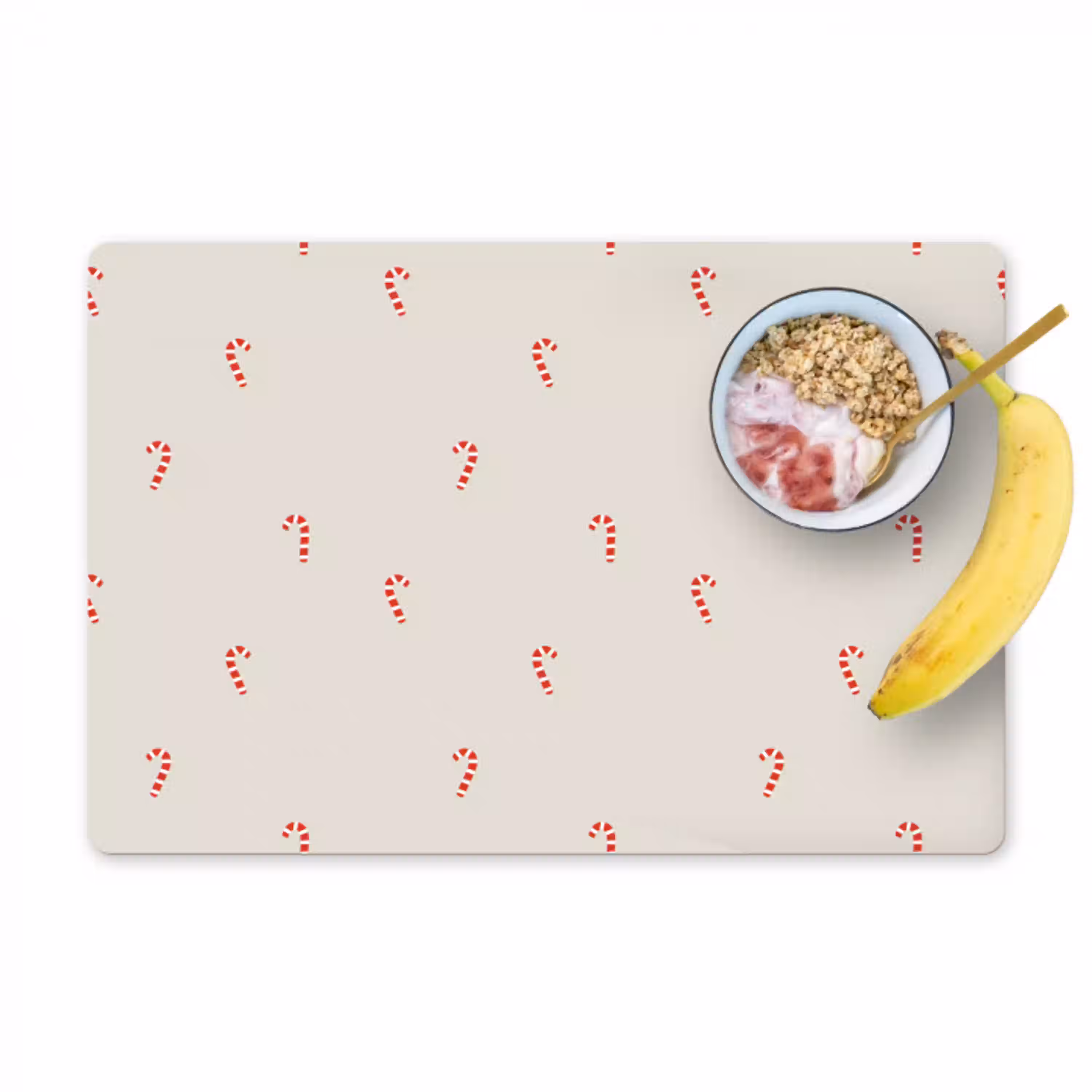 Patroon - Zuurstokken - Beige Placemat vinyl groot 368 -zzzproduct_Kitchenyeah-website
