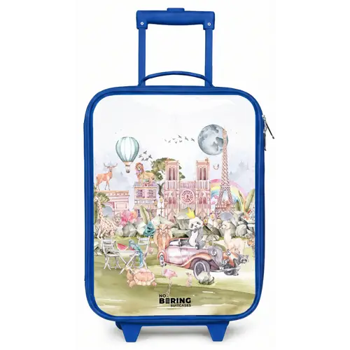 Dierlijke fantasiestad Kinderkoffer - Blauw klein -zz3dotto