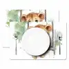Leeuw - Dier - Kinderen - Jungle - Kinderkamer - Babykamer Placemat vinyl groot -zzsfeer2_Kitchenyeah-website