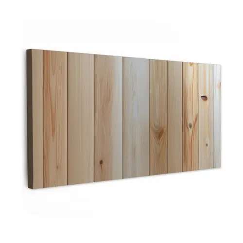 Hout - Planken - Licht Tuinposter op houten frame 2 cm dik xxl -3d