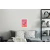 Disco - Peper - Roze Muursticker klein -slaapkamer