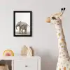 Baby olifant - Dieren - Olifant - Kinderen - Meiden - Jongens fotolijst zwart zonder passe partout klein -usfeer4_kinderkamer