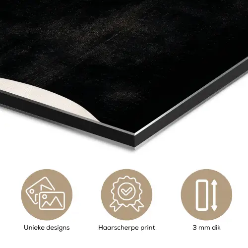 Abstract - Japandi - Beige - Modern aluminium wit klein -closeup_NL