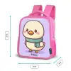 Kawai - Eend - Sjaal Kinderrugzak - Roze middel -productfoto_formaten