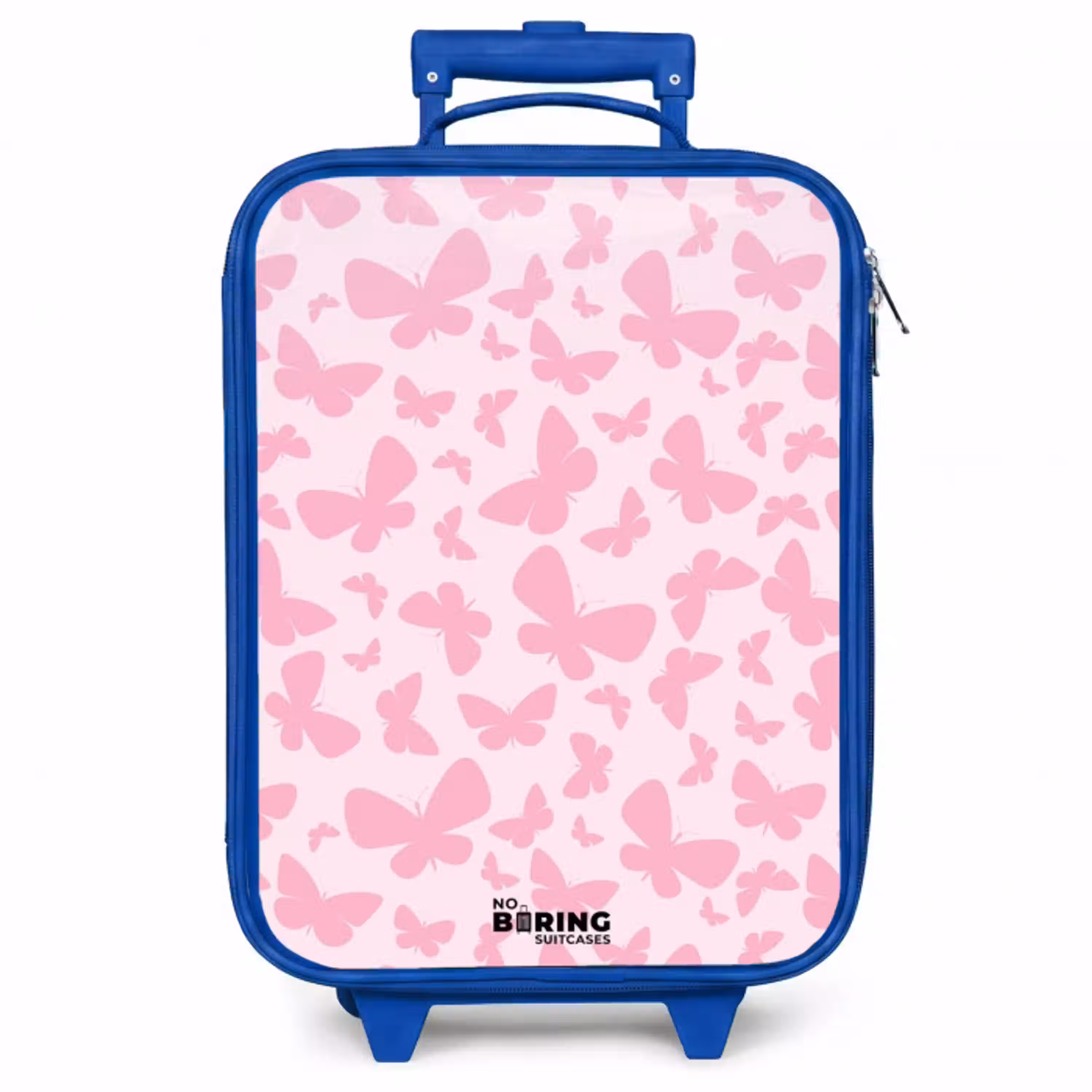 Roze vlinders Kinderkoffer - Blauw klein -zzz_website3d