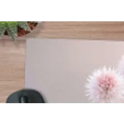 Bloemen - Bollen - Roze muismat rubber klein -closeup