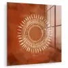 Abstract - Lijnen - Zonnestralen - Roodbruin plexiglas 5mm klein -zzzproduct_nieuw