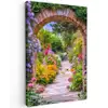 Doorkijk - Bloemen - Pad - Natuur canvas 2cm klein -z3d