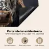Stier - Kleurrijk - Hoorns Inductie beschermer vinyl 3mm middel -zzsfeer4_SP