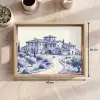 Rustiek - Landgoed - Blauw Dienblad Rechthoek middel -USP_Formaat