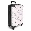 Terrazzo patroon roze confetti NBS - Handbagage koffer - Volwassenen Unisex middel -productfoto_3d