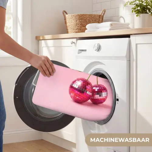 Disco - Kersen - Roze Badmat klein -USP_WasbaarNL