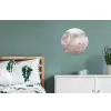 Graspluimen - Wind - Beige - Mistig Wandcirkel aluminium klein -slaapkamer