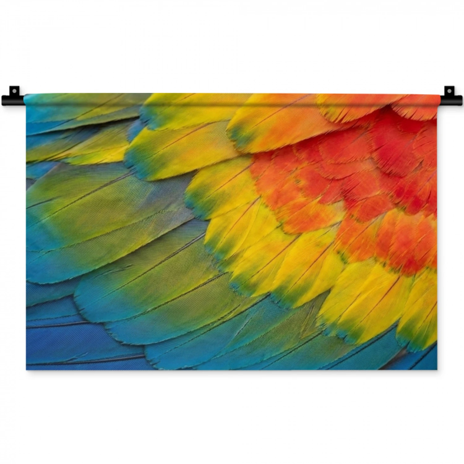Veren - Ara - Kleurrijk Wandkleed katoen klein -zz3d