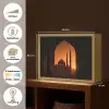 Moskee - Oranje lucht - Islamitisch Light Box met batterij (Wandlamp) middel -USP_websiteoverzichtNL