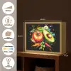 Tomaat - Avocado - Peper - Graffiti - Verf - Modern Light Box met batterij (Wandlamp) middel -USP_websiteoverzichtNL